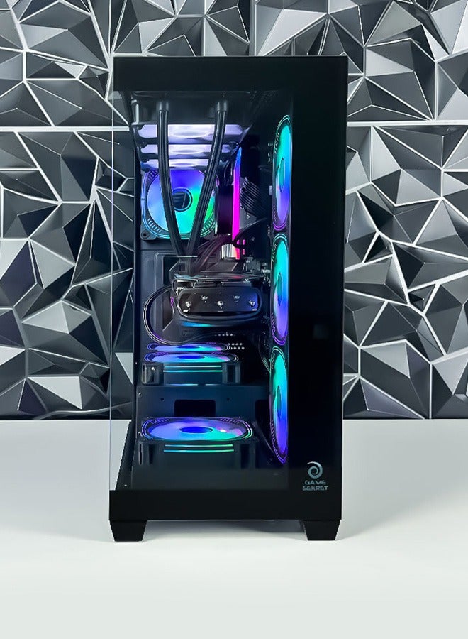 Game Sekret Phantom Gaming PC -  Intel Core i7-12700K | GeForce RTX 5060 8GB GPU | 32GB DDR5 RAM-1TB NVMe SSD | 240mm Liquid Cooler-B760 MB-650W 80+ PSU | WiFi-Bluetooth-Windows 11 Pro | Game Sekret Desktop Computer | 1 Year Warranty Black - Image 3