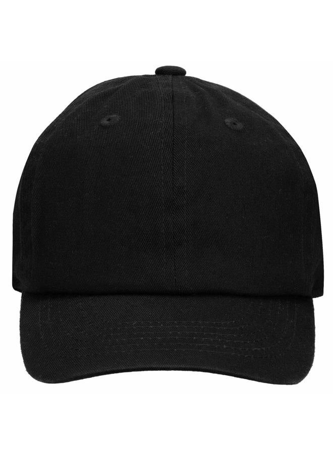 Falari Kids Boy Girl Baseball Cap Hat Soft Cotton Lightweight Adjustable Size for 2-9 Years, Black, 2-5 Years - Image 2