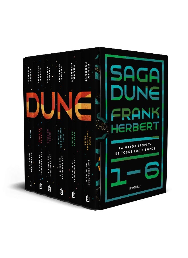 Estuche Saga Dune 1-6. La mayor epopeya de todos los tiempos  / Dune Saga Books  1-6. The Greatest Epic Adventure of All Time (Boxed Collection) 
