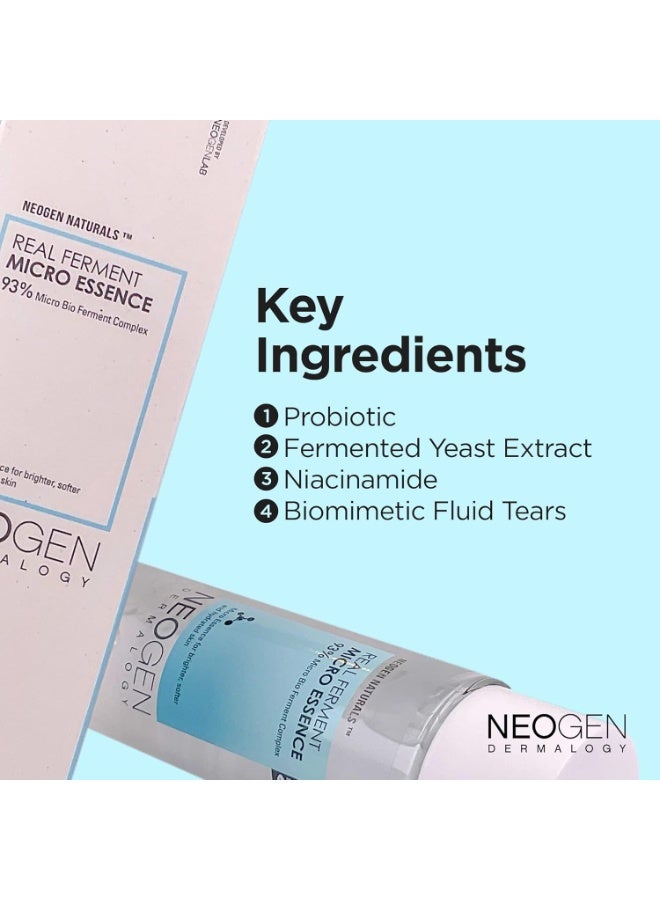 Neogen Real Ferment Micro Essence (150ml) - 93% Naturally Fermented Facial Essence, Instantly Hydrates and Delivers Healthy Supple Skin - Korean Skin Care - Image 4
