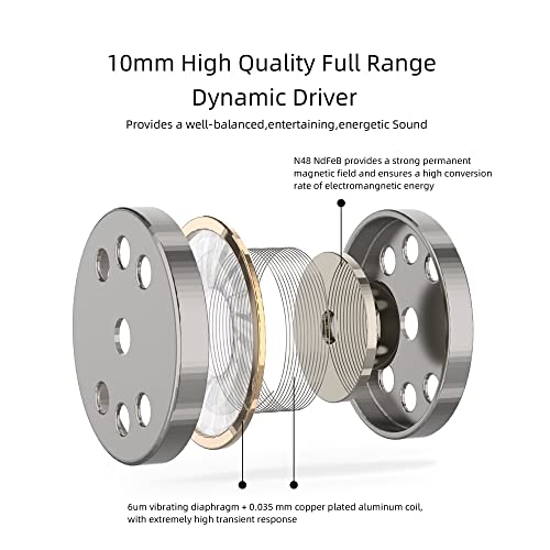 SoundMAGIC E11C Wired Earbuds with Microphone HiFi Stereo Earphones Noise Isolating in Ear Headphones Powerful Bass Tangle Free Cord Gunmetal - Image 3