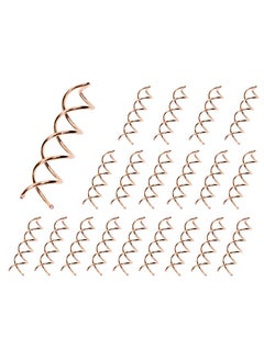Mini Skater 236 inch Spiral Hair Pins NonScratch Rounded Tips Spiral Bobby Pins Blonde Hair Twist Screw Spin Pins for Women Buns Hair Styling DIY Set of 20 Rose Gold