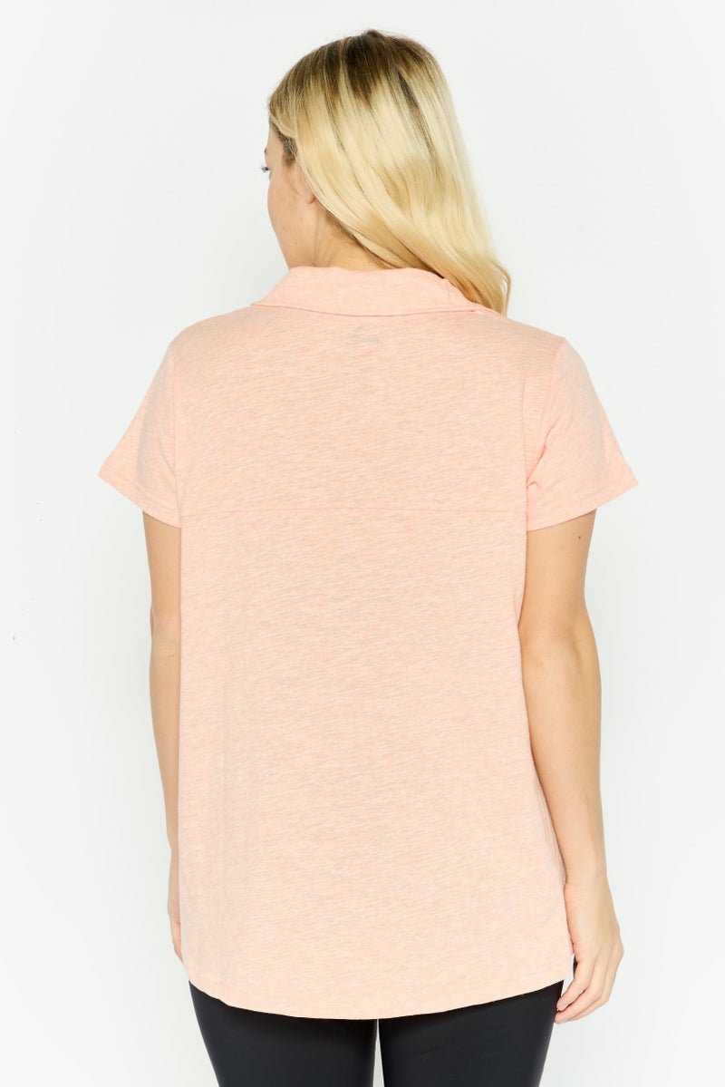 PUMA Women Sportswear Fit Short Sleeve Training Top, Peach - Image 3