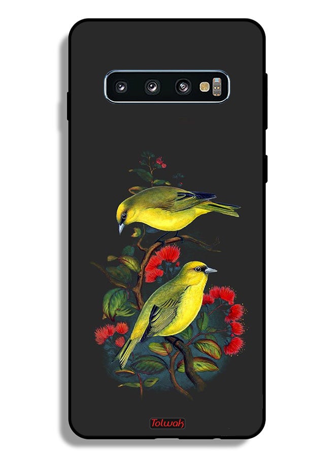 Tolwak Samsung Galaxy S10 Plus Protective Case Cover Birds - Image 2