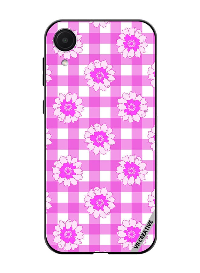 VR CREATIVE Protective Case Cover For Samsung Galaxy A03 Core Checkered Pattern Gingham Design Multicolour - Image 1