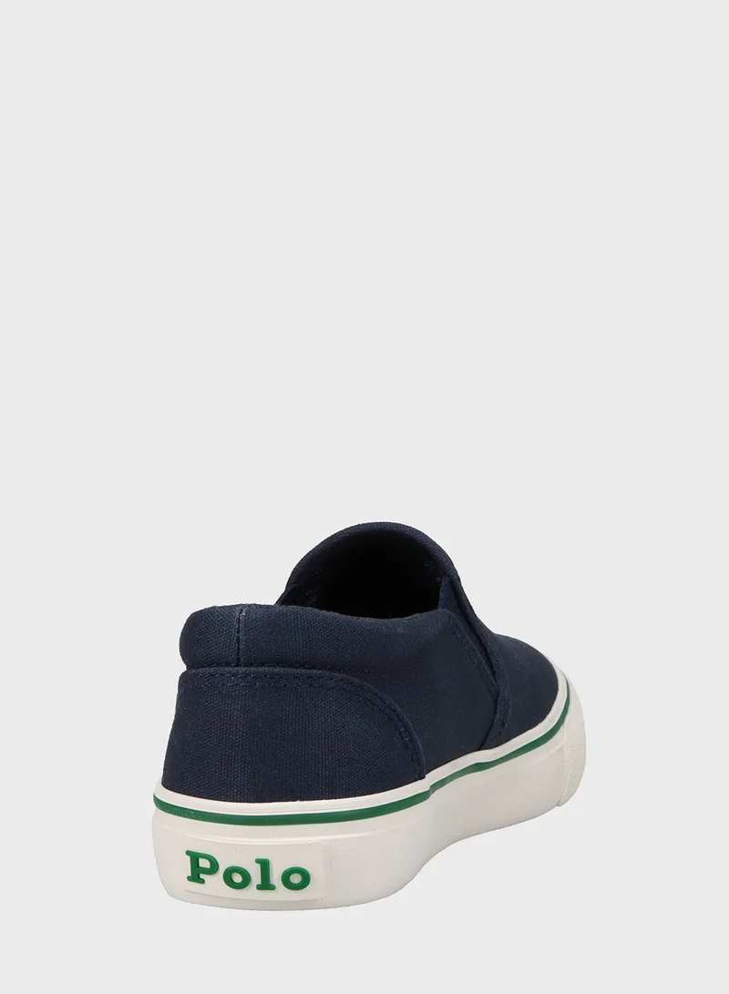 POLO RALPH LAUREN Kids Keaton Slip On Bear  Loafers
