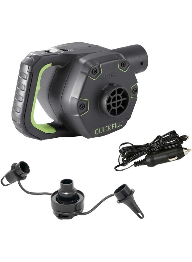 Intex 66642 Rechargeable Electric Pump Indoor and Outdoor Use, Black Grey 5.75x4.5x4.2inch - Image 1