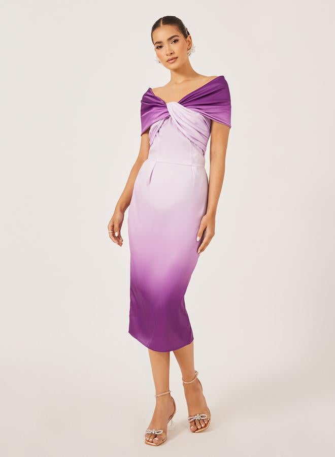 Styli Ombre Satin Dress - Image 1