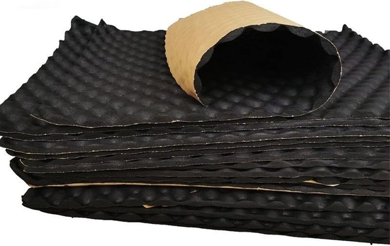 cheekyglo Sound Absorption Wave Cotton Automobile Self-Adhesive Sound Insulation Cotton Car Vehicle Lining Leaf Plate Door Denoise Tool - Image 4