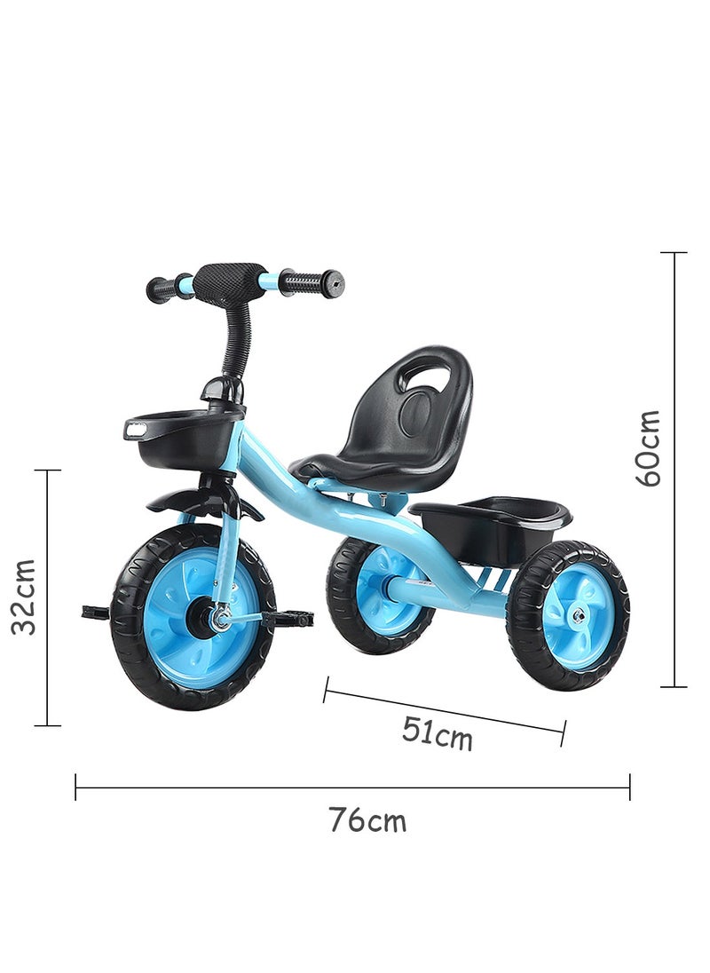 MaBaby Tricycles for Kids, with Storage Basket, Adjustable Seat and Pedal, Children Trike for 1-6 Years Boys and Girls, Balance Bike for Indoor Outdoor Fun  - Image 5