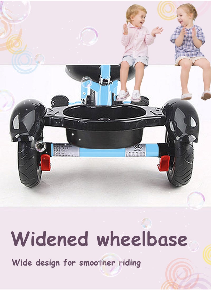 MaBaby Tricycles for Kids, with Storage Basket, Adjustable Seat and Pedal, Children Trike for 1-6 Years Boys and Girls, Balance Bike for Indoor Outdoor Fun  - Image 3