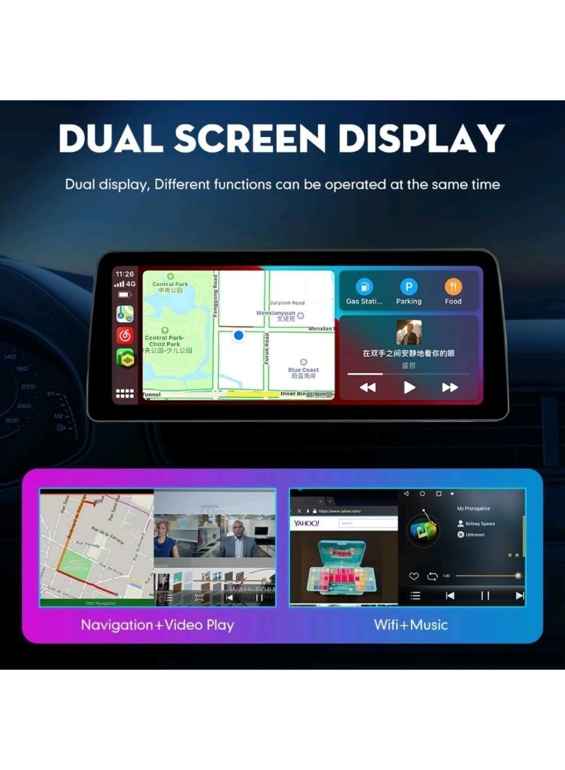 SHEZA STAR Android Car Stereo for Toyota Camry 2020-2023 4GB RAM 64GB ROM Support Carplay, M-Link Wi-Fi BT, Radio GPS, 12.3 Inch IPS Touch Screen with AHD Camera Included - Image 4