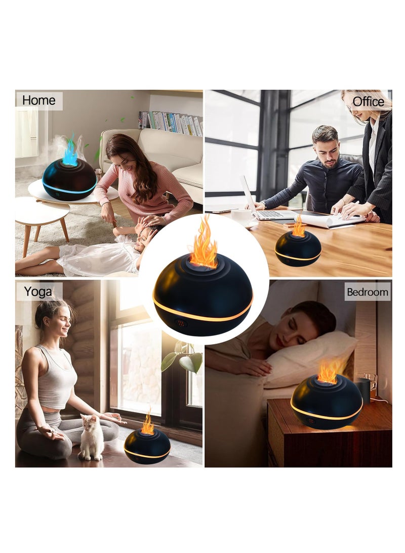 SYOSI Flame Essential Oil Diffuser, 200ML Aromatherapy Diffusers for Home, 7 Color Flame Light Aroma Diffuser, Waterless Auto-Off Ultrasonic Air Humidifier for Home Bedroom Spa Office Yoga - Image 4