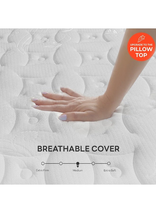 ريكسال هوم مرتبة Rexal Home Velvet Vista بزنبرك بونيل بدرجة دعم متوسطة إلى قوية مقاس كينغ ممتد 210 × 180 × 30 سم – سطح علوي مبطن ناعم، قماش قابل للتنفس، راحة يومية مثالية - Image 5