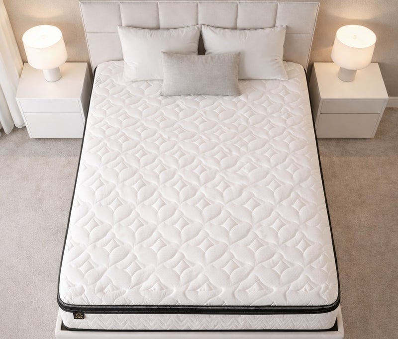 ريكسال هوم مرتبة Rexal Home Velvet Vista بزنبرك بونيل بدرجة دعم متوسطة إلى قوية مقاس كينغ ممتد 210 × 180 × 30 سم – سطح علوي مبطن ناعم، قماش قابل للتنفس، راحة يومية مثالية - Image 2