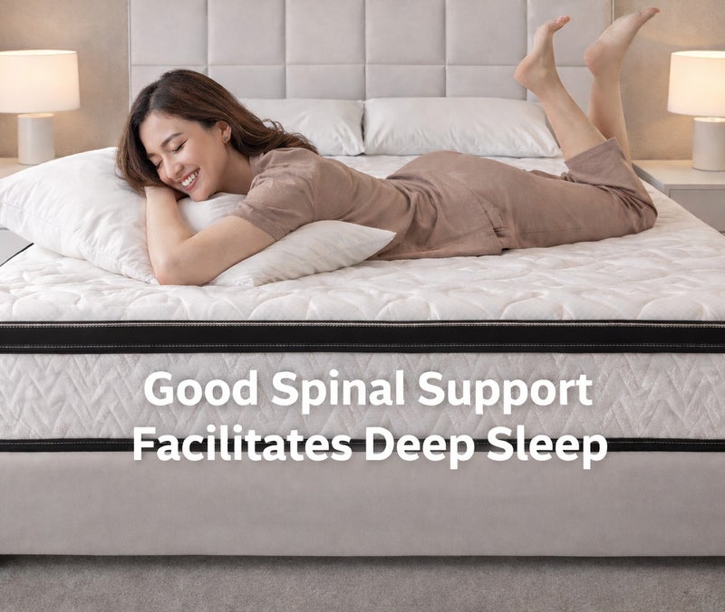 ريكسال هوم مرتبة Rexal Home Velvet Vista بزنبرك بونيل بدرجة دعم متوسطة إلى قوية مقاس كينغ ممتد 210 × 180 × 30 سم – سطح علوي مبطن ناعم، قماش قابل للتنفس، راحة يومية مثالية - Image 3