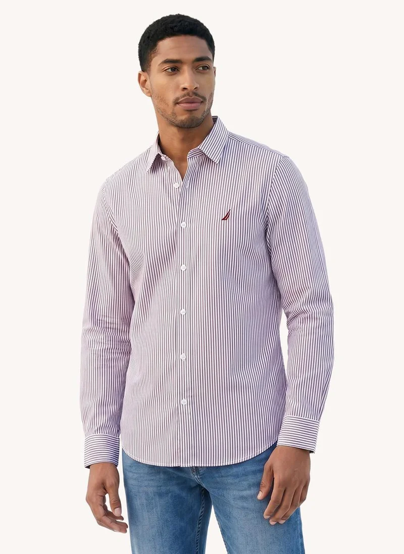 Men Regular Fit Long Sleeve Yarn Dyed Shirt for Versatile Style - Red/Blue