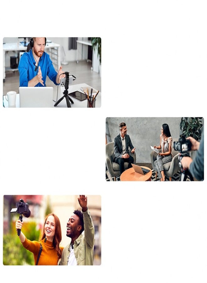 COMICA Vimo C3 Wireless Microphone System with 1 Receiver & 2 Microphones 200M Transmission Range 4 Level Adjustable Speed Built-in Battery with Charging Case Replacement for Android Phones Computer - Image 3