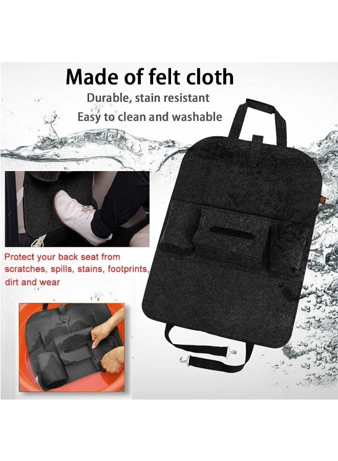 SUPAAR Car Back Seat Organizer Car Seat Back Protectors for Toys Drink Tissue Snacks, Car Accessories for Kids - Image 5