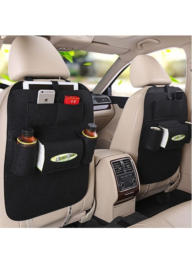 SUPAAR Car Back Seat Organizer Car Seat Back Protectors for Toys Drink Tissue Snacks, Car Accessories for Kids - Image 4