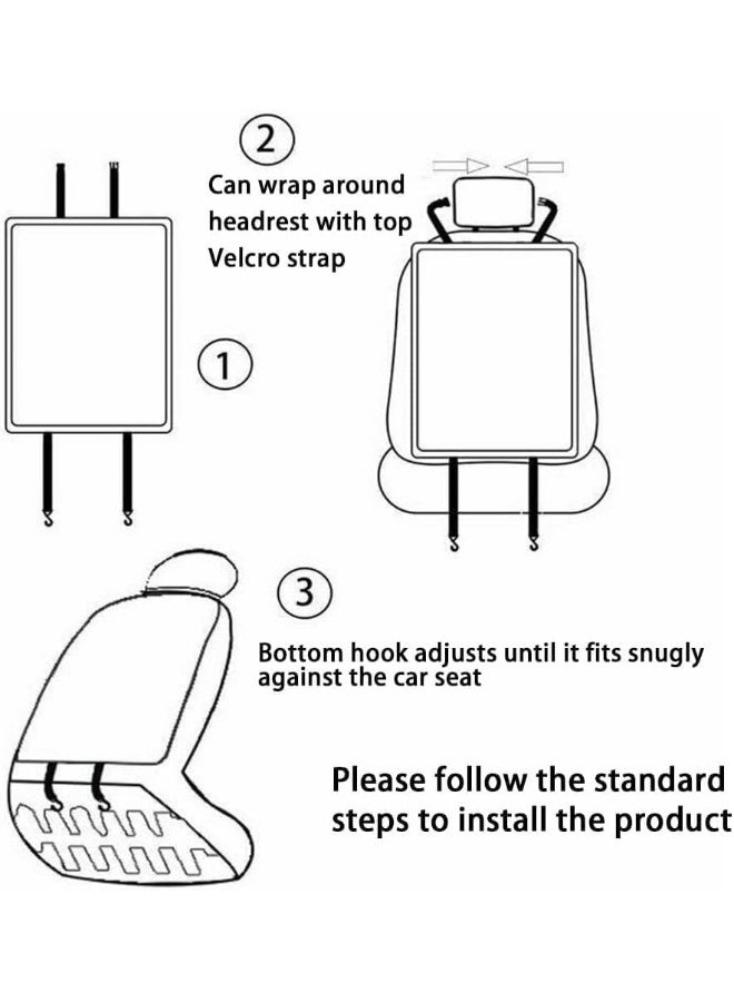 SUPAAR Car Back Seat Organizer Car Seat Back Protectors for Toys Drink Tissue Snacks, Car Accessories for Kids - Image 2