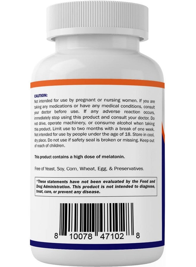 Vitamatic Melatonin 60 mg Fast Dissolve Tablets - 60 Vegan Natural Berry Flavor Tablets - Non-Habit Forming - Non-GMO, Gluten Free (1 Bottle) - Image 5
