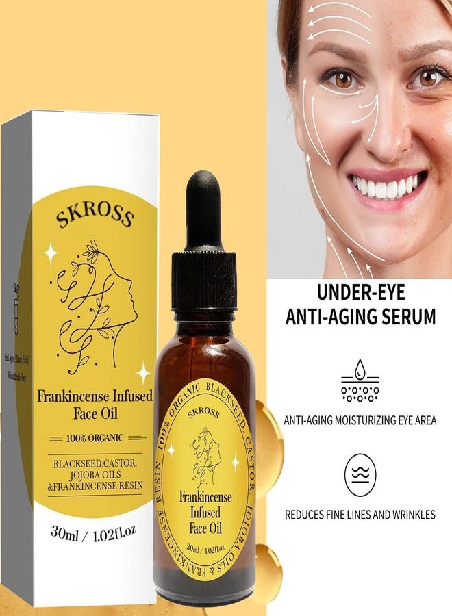 SKROSS 2pcs Frankincense Resin Oil, Frankincense Infused Face Oil, Infused With Organic Black Seed, Castor, And Jojoba Oil, Facial Moisturizing Anti-Aging Serum - Image 2