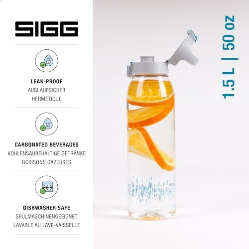 Sigg Tritan Renew Clear Water Bottle Total Clear ONE MyPlanet With Fruit Strainer BPAFree 51 Oz - Image 3