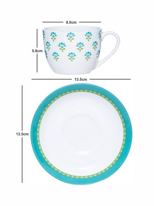 Sonaki Sonaki Bone China TeaCoffee 6 pcs Cup and 6pcs Saucer SIMIMWA030  - Image 4