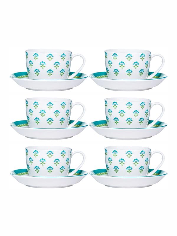 Sonaki Sonaki Bone China TeaCoffee 6 pcs Cup and 6pcs Saucer SIMIMWA030  - Image 3