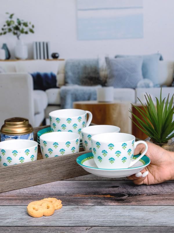Sonaki Sonaki Bone China TeaCoffee 6 pcs Cup and 6pcs Saucer SIMIMWA030  - Image 2