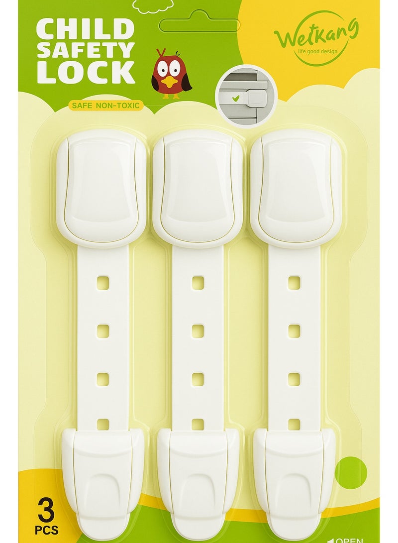 Child Safety Cabinet and Appliance Locks (3 Pcs) - Image 2