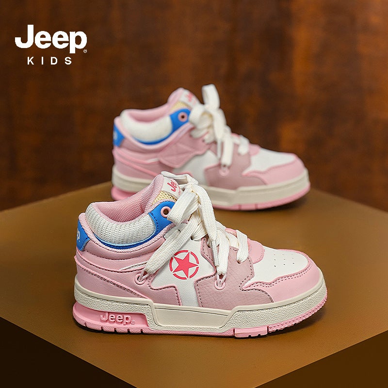 Jeep Boys Shoes 2024 Autumn New Waterproof Leather Sports Shoes Comfortable Soft Sole Running Shoes Casual Sneakers - Image 4