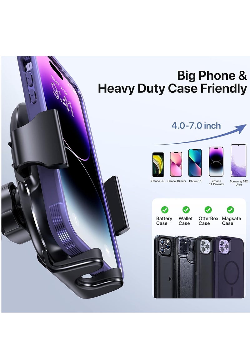Najwa 4-IN-1 Car Phone Holder, Phone Holder Stand Car fit Dashboard & Air Vent & Windshield & Desk, Car Mobile Holder Compatible with All Mobile Phones  - Image 3