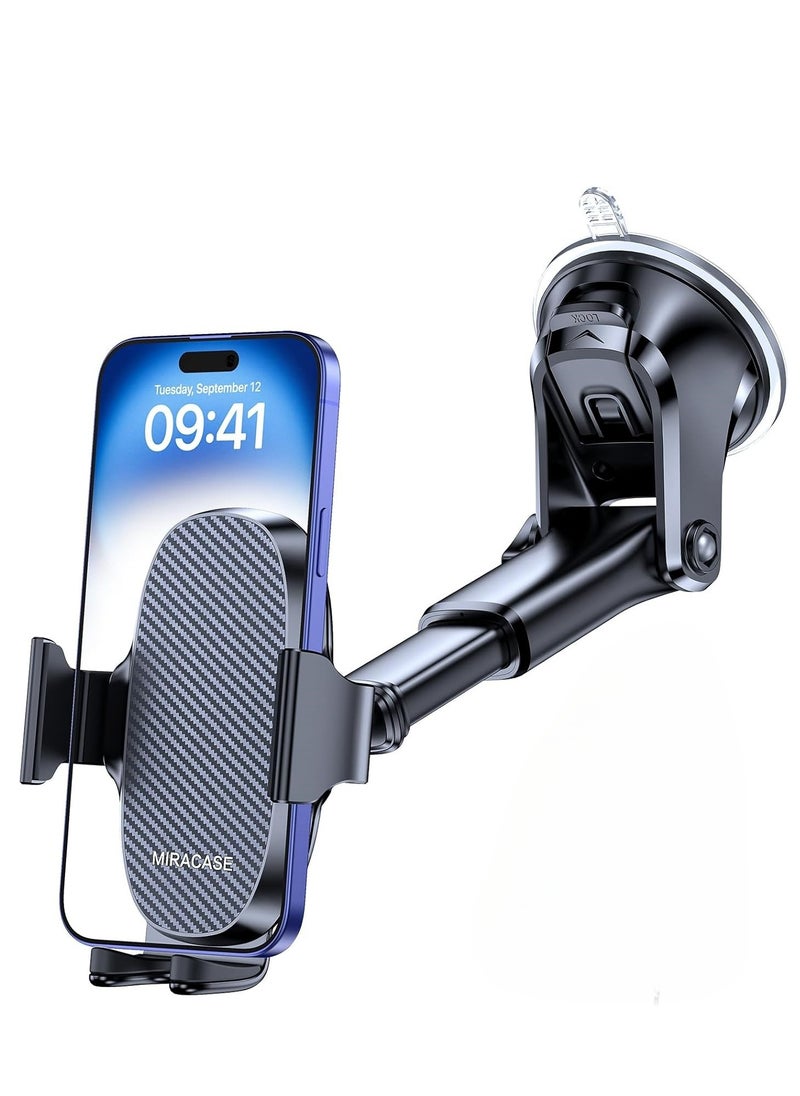 Najwa 4-IN-1 Car Phone Holder, Phone Holder Stand Car fit Dashboard & Air Vent & Windshield & Desk, Car Mobile Holder Compatible with All Mobile Phones  - Image 1