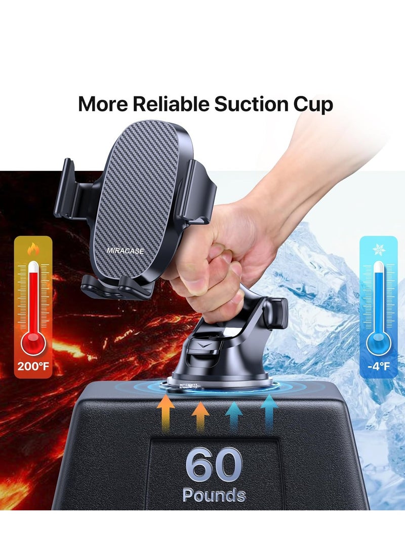 Najwa 4-IN-1 Car Phone Holder, Phone Holder Stand Car fit Dashboard & Air Vent & Windshield & Desk, Car Mobile Holder Compatible with All Mobile Phones  - Image 4