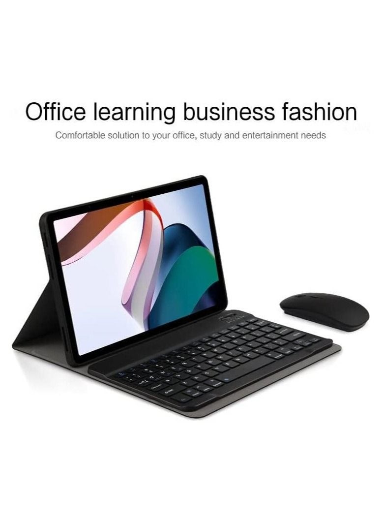 Bilingual keyboard Compatible with Xiaomi Redmi Pad Case 10.61 inch 2022,Magnetic Case for Redmi Pad Arabic keyboard Cover Stand Funda - Image 4
