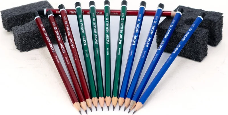 اوبلاند Stationery Fatih Coral Pencil Hb Soft Tip Ergonomic Design Durable Set of 12