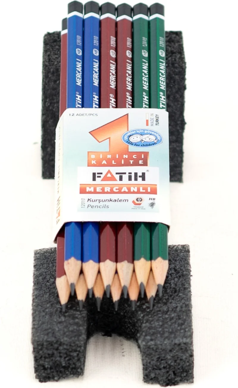 اوبلاند Stationery Fatih Coral Pencil Hb Soft Tip Ergonomic Design Durable Set of 12