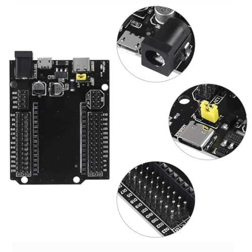 AEDIKO 5pcs ESP32 GPIO Breakout Board ESP32 ESP-32S Development Board 30Pin Type-C Micro USB Dual Interface ESP32 Expansion Shield - Image 4