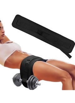 Comfort Fit Hip Thrust Belt - Enhanced Safety & Comfort for Dumbbells, Kettlebells, Plates | Non-Slip, Wide Padding Design for Effective Glute Workouts
