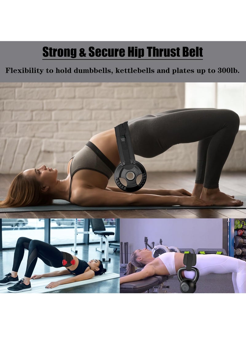 KASTWAVE - Comfort Fit Hip Thrust Belt - Enhanced Safety & Comfort for Dumbbells, Kettlebells, Plates | Non-Slip, Wide Padding Design for Effective Glute Workouts - Image 1