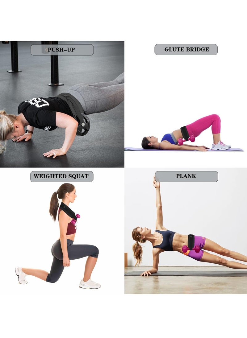 KASTWAVE - Comfort Fit Hip Thrust Belt - Enhanced Safety & Comfort for Dumbbells, Kettlebells, Plates | Non-Slip, Wide Padding Design for Effective Glute Workouts - Image 1