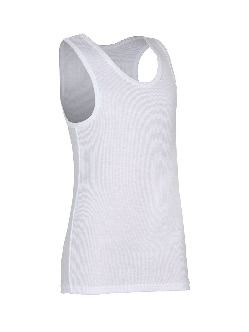 Fruit of the Loom Boys' Cotton Tank Top Undershirt (Multipack), Boys - 10 Pack - White, Large - Image 2