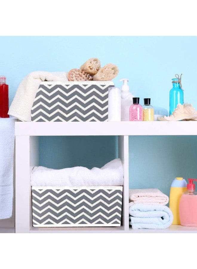 XVersion Fabric Storage Boxes 6 Packs Wardrobe Organizer Closet Organisers Container Baskets Cubes Foldable Drawer Dividers for Clothes Socks Toys Underwear- Fits Home, Bedroom, Living Room - Image 3