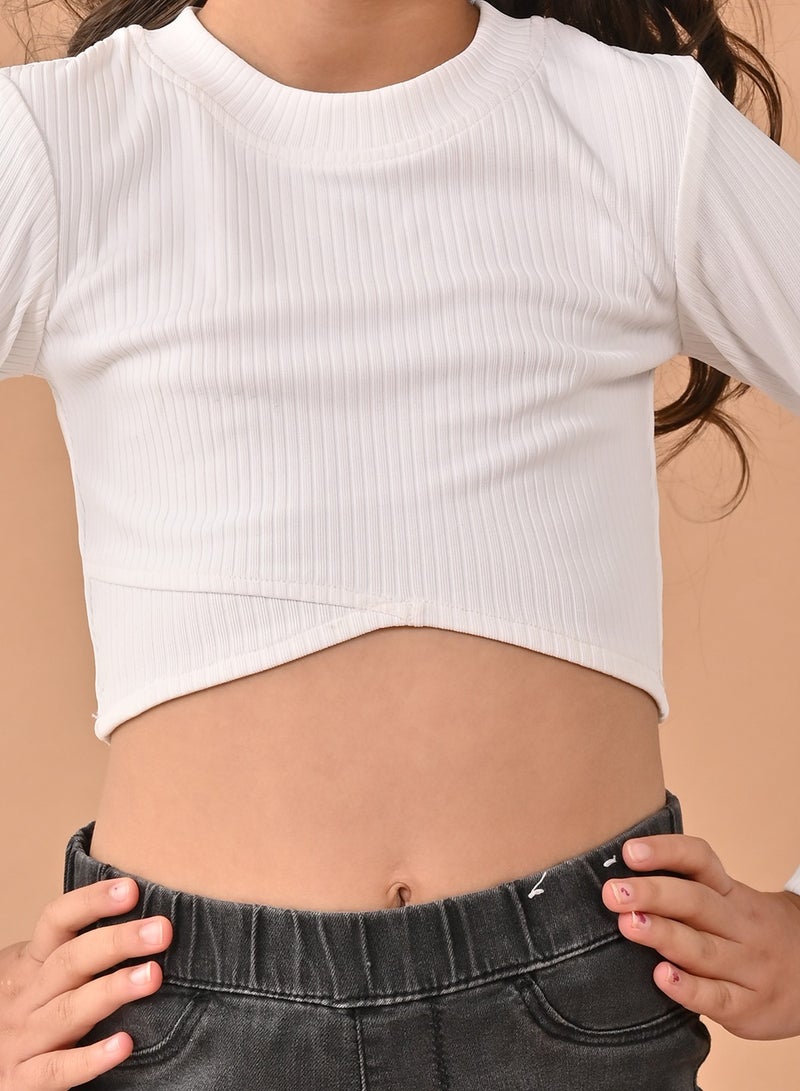 LILPICKS Solid Full Sleeves Top - Image 4