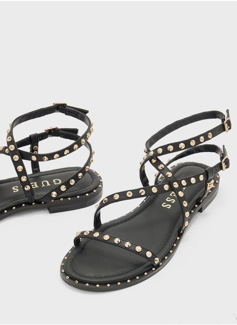 GUESS Yamara Casual Flat Sandals  - Image 4