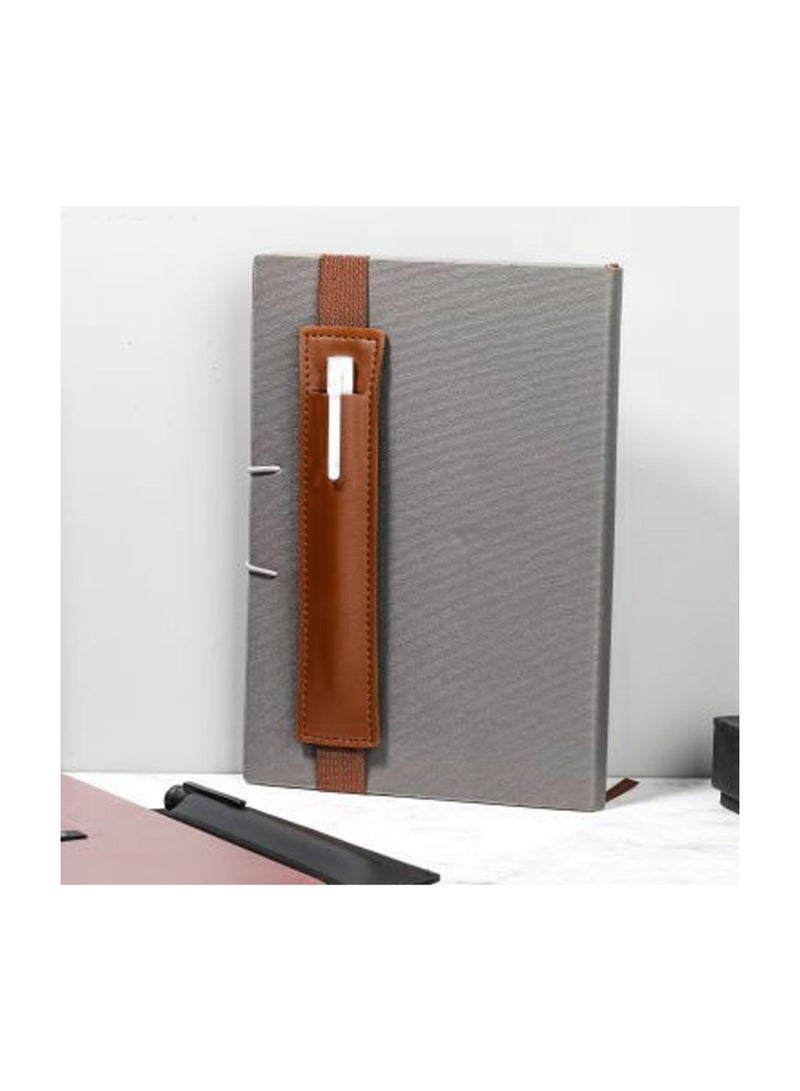 Excefore 6 Pcs Elastic Band Pen Holder for Notebook Pencil Holder PU Leather Pen Sleeve Pouch for Hardcover Journals Pen Holder Hold 1 Pen Detachable for Planner Notebook  - Image 5