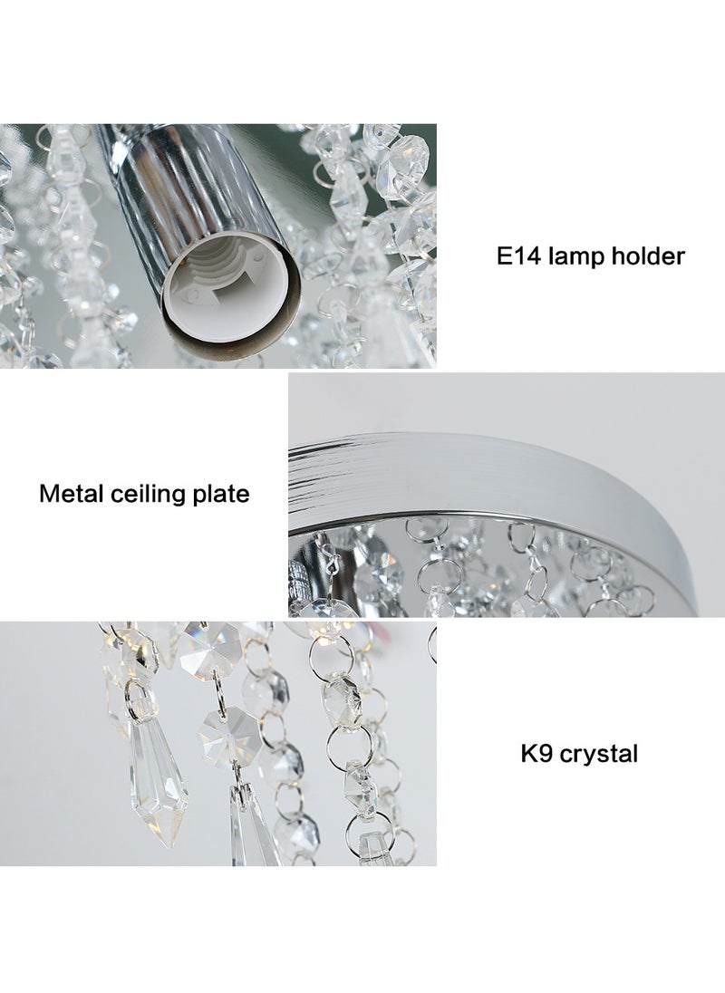 Goeco - Crystal LED Ceiling Light Modern Luxury Ceiling Lamp Chandeliers - Image 1