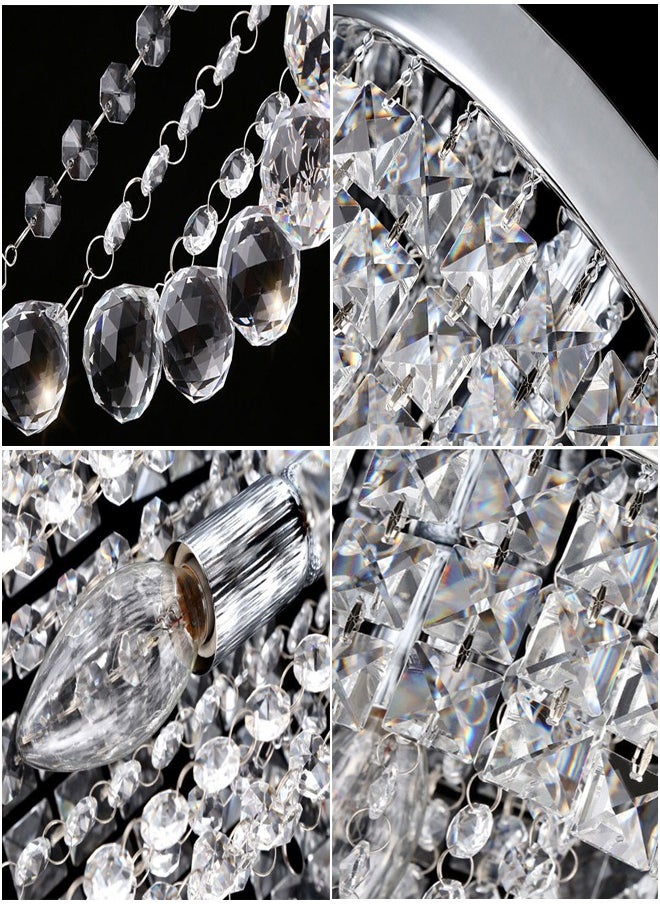 Goeco - Crystal LED Ceiling Light Modern Luxury Ceiling Lamp Chandeliers - Image 1
